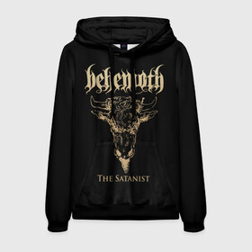 Мужская толстовка 3D с принтом Behemoth в Екатеринбурге, 100% полиэстер | двухслойный капюшон со шнурком для регулировки, мягкие манжеты на рукавах и по низу толстовки, спереди карман-кенгуру с мягким внутренним слоем. | Тематика изображения на принте: behemoth | black metal | death metal | inferno | nergal | orion | seth | блэк метал | группы | дэт метал | метал | музыка | рок