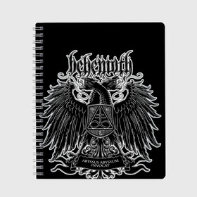 Тетрадь с принтом Behemoth в Екатеринбурге, 100% бумага | 48 листов, плотность листов — 60 г/м2, плотность картонной обложки — 250 г/м2. Листы скреплены сбоку удобной пружинной спиралью. Уголки страниц и обложки скругленные. Цвет линий — светло-серый
 | behemoth | black metal | death metal | inferno | nergal | orion | seth | блэк метал | группы | дэт метал | метал | музыка | рок