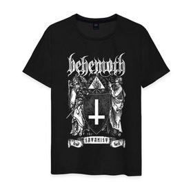 Мужская футболка хлопок с принтом Behemoth в Екатеринбурге, 100% хлопок | прямой крой, круглый вырез горловины, длина до линии бедер, слегка спущенное плечо. | behemoth | black metal | death metal | inferno | nergal | orion | seth | блэк метал | группы | дэт метал | метал | музыка | рок
