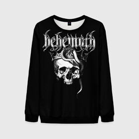 Мужской свитшот 3D с принтом Behemoth в Екатеринбурге, 100% полиэстер с мягким внутренним слоем | круглый вырез горловины, мягкая резинка на манжетах и поясе, свободная посадка по фигуре | Тематика изображения на принте: behemoth | black metal | death metal | inferno | nergal | orion | seth | блэк метал | группы | дэт метал | метал | музыка | рок