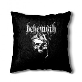 Подушка 3D с принтом Behemoth в Екатеринбурге, наволочка – 100% полиэстер, наполнитель – холлофайбер (легкий наполнитель, не вызывает аллергию). | состоит из подушки и наволочки. Наволочка на молнии, легко снимается для стирки | Тематика изображения на принте: behemoth | black metal | death metal | inferno | nergal | orion | seth | блэк метал | группы | дэт метал | метал | музыка | рок