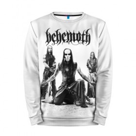 Мужской свитшот 3D с принтом Behemoth в Екатеринбурге, 100% полиэстер с мягким внутренним слоем | круглый вырез горловины, мягкая резинка на манжетах и поясе, свободная посадка по фигуре | behemoth | black metal | death metal | inferno | nergal | orion | seth | блэк метал | группы | дэт метал | метал | музыка | рок