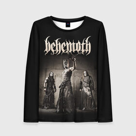 Женский лонгслив 3D с принтом Behemoth в Екатеринбурге, 100% полиэстер | длинные рукава, круглый вырез горловины, полуприлегающий силуэт | behemoth | black metal | death metal | inferno | nergal | orion | seth | блэк метал | группы | дэт метал | метал | музыка | рок