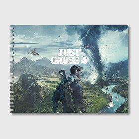 Альбом для рисования с принтом Just Cause 4 в Екатеринбурге, 100% бумага
 | матовая бумага, плотность 200 мг. | Тематика изображения на принте: 2019 | fight | jc4 | just cause | mix fight | shot | автомат | агент | битва | боевик | бой | взрыв | выстрел | джаст каус | драка | игра | игровая | компьютерная | миссия | оружие | симулятор | спецназ | турнир | экшен