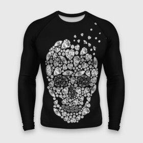 Мужской рашгард 3D с принтом Diamond skull в Екатеринбурге,  |  | background | black | death | diamond skull | drawing | graphics | hal | hearts | precious stones | symbol | wealth | богатство | бриллиантовый | графика | день мертвых | драгоценные | камни | мексика | праздник | рисунок | сердца | символ | фон |