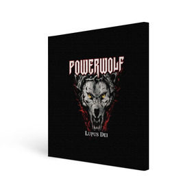 Холст квадратный с принтом Powerwolf в Екатеринбурге, 100% ПВХ |  | heavy metal | metal | powerwolf | группы | метал | музыка | пауэр метал | рок | хеви метал