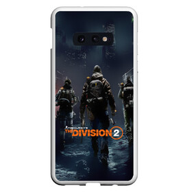 Чехол для Samsung S10E с принтом The Division 2 в Екатеринбурге, Силикон | Область печати: задняя сторона чехла, без боковых панелей | Тематика изображения на принте: division | the division | the division 2 | tom clancys the division 2 | агенты | бандиты | белый дом | вашингтон | война | разруха | солдаты | турель