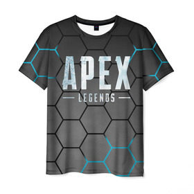Мужская футболка 3D с принтом Apex Legends в Екатеринбурге, 100% полиэфир | прямой крой, круглый вырез горловины, длина до линии бедер | apex | battle royale | legends | titanfall | апекс | легенды | тайтанфол | титанфол