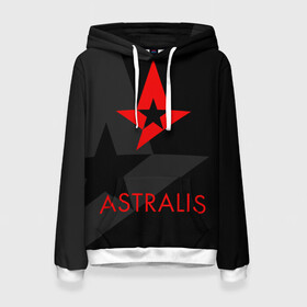 Женская толстовка 3D с принтом ASTRALIS | АСТРАЛИС в Екатеринбурге, 100% полиэстер  | двухслойный капюшон со шнурком для регулировки, мягкие манжеты на рукавах и по низу толстовки, спереди карман-кенгуру с мягким внутренним слоем. | action | astralis | awp | counter strike | cs go | cs go global offensive | cybersport | faze clan | game | gamer | hyper beast | shooter | skin | team liquid | киберспорт | оружие | скины