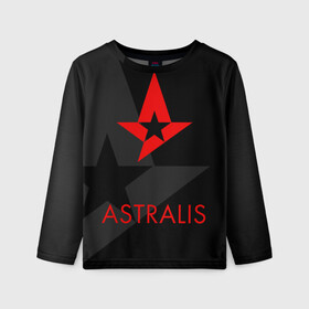 Детский лонгслив 3D с принтом ASTRALIS | АСТРАЛИС в Екатеринбурге, 100% полиэстер | длинные рукава, круглый вырез горловины, полуприлегающий силуэт
 | action | astralis | awp | counter strike | cs go | cs go global offensive | cybersport | faze clan | game | gamer | hyper beast | shooter | skin | team liquid | киберспорт | оружие | скины