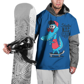 Накидка на куртку 3D с принтом Skate NYC в Екатеринбурге, 100% полиэстер |  | Тематика изображения на принте: freestyle | n | skateboard | бейсболка | город | графика | движение | дикий | доска | животное | колёса | красный | крокодил | крутой | надпись | нью йорк | очки | рисунок | ролики | сила | синий | скейтборд | спорт