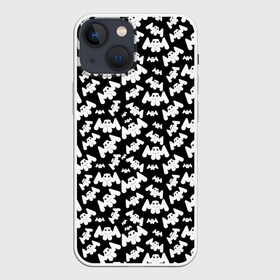 Чехол для iPhone 13 mini с принтом MARSHMELLO в Екатеринбурге,  |  | black and white | christopher comstock | dj | marshmello | music | диджей | клубная музыка | клубняк | крис комсток | логотип | маршмэллоу | музыка | черно белый