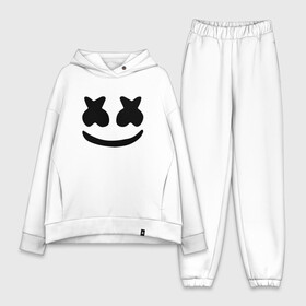 Женский костюм хлопок Oversize с принтом MERSHMELLO в Екатеринбурге,  |  | dj | marshmello | usa | америка | клубная музыка | маршмелло | музыка | музыкант