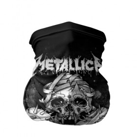 Бандана-труба 3D с принтом Metallica в Екатеринбурге, 100% полиэстер, ткань с особыми свойствами — Activecool | плотность 150‒180 г/м2; хорошо тянется, но сохраняет форму | 