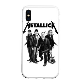 Чехол для iPhone XS Max матовый с принтом Metallica в Екатеринбурге, Силикон | Область печати: задняя сторона чехла, без боковых панелей | heavy metal | metal | metallica | группы | метал | металлика | музыка | рок | трэш метал | хєви метал