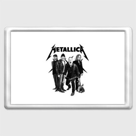 Магнит 45*70 с принтом Metallica в Екатеринбурге, Пластик | Размер: 78*52 мм; Размер печати: 70*45 | Тематика изображения на принте: heavy metal | metal | metallica | группы | метал | металлика | музыка | рок | трэш метал | хєви метал