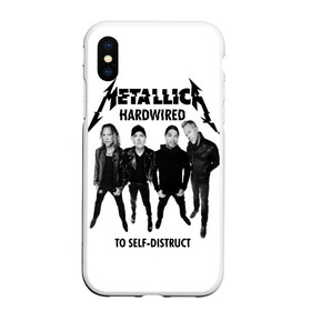 Чехол для iPhone XS Max матовый с принтом Metallica в Екатеринбурге, Силикон | Область печати: задняя сторона чехла, без боковых панелей | heavy metal | metal | metallica | группы | метал | металлика | музыка | рок | трэш метал | хєви метал