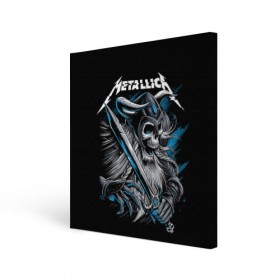 Холст квадратный с принтом Metallica в Екатеринбурге, 100% ПВХ |  | heavy metal | metal | metallica | группы | метал | металлика | музыка | рок | трэш метал | хєви метал