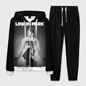 Мужской костюм 3D с принтом Linkin Park в Екатеринбурге, 100% полиэстер | Манжеты и пояс оформлены тканевой резинкой, двухслойный капюшон со шнурком для регулировки, карманы спереди | chester bennington | linkin park | группы | линкин парк | метал | музыка | рок | честер беннингтон