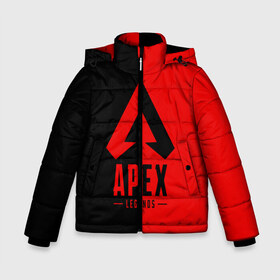 Зимняя куртка для мальчиков 3D с принтом APEX LEGENDS RED в Екатеринбурге, ткань верха — 100% полиэстер; подклад — 100% полиэстер, утеплитель — 100% полиэстер | длина ниже бедра, удлиненная спинка, воротник стойка и отстегивающийся капюшон. Есть боковые карманы с листочкой на кнопках, утяжки по низу изделия и внутренний карман на молнии. 

Предусмотрены светоотражающий принт на спинке, радужный светоотражающий элемент на пуллере молнии и на резинке для утяжки | Тематика изображения на принте: apex | legend | legends | titanfall | апекс | арех | бангалор | бладхаунд | верхушки | гибралтар | каустик | лайфлайн | легенда | легенды | ледженд | леджендс | мираж | орех | рэйф | титанфол