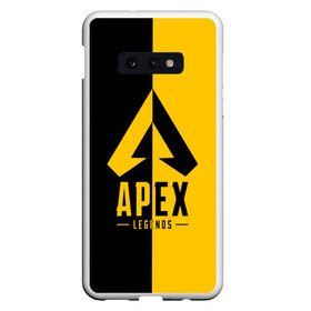 Чехол для Samsung S10E с принтом APEX LEGENDS YELLOW в Екатеринбурге, Силикон | Область печати: задняя сторона чехла, без боковых панелей | apex | legend | legends | titanfall | апекс | арех | бангалор | бладхаунд | верхушки | гибралтар | каустик | лайфлайн | легенда | легенды | ледженд | леджендс | мираж | орех | рэйф | титанфол