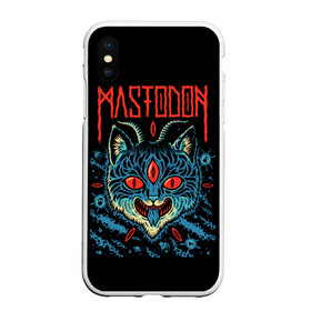 Чехол для iPhone XS Max матовый с принтом Mastodon в Екатеринбурге, Силикон | Область печати: задняя сторона чехла, без боковых панелей | leviathan | mastodon | metal | sludge metal | stoner | грув метал | группы | мастодон | метал | музыка | рок