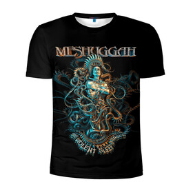 Мужская футболка 3D спортивная с принтом Meshuggah в Екатеринбурге, 100% полиэстер с улучшенными характеристиками | приталенный силуэт, круглая горловина, широкие плечи, сужается к линии бедра | djent | jens kidman | meshuggah | metal | грув метал | группы | метал | мешуга | музыка | рок