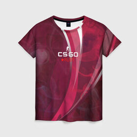 Женская футболка 3D с принтом cs:go - Ruby (Рубин) в Екатеринбурге, 100% полиэфир ( синтетическое хлопкоподобное полотно) | прямой крой, круглый вырез горловины, длина до линии бедер | 0x000000123 | csgo | ruby | ксго | рубин