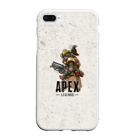 Чехол для iPhone 7Plus/8 Plus матовый с принтом Apex Legends в Екатеринбурге, Силикон | Область печати: задняя сторона чехла, без боковых панелей | apex | apex legends | titanfall | апекс | игра | королевская битва | легенд | легенда | легендс | легенды | пехота | пилот | роботы | спектры | стрелялка | титанфол | титаны | шутер