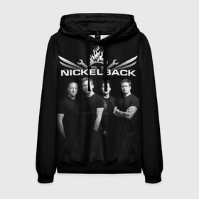 Мужская толстовка 3D с принтом Nickelback в Екатеринбурге, 100% полиэстер | двухслойный капюшон со шнурком для регулировки, мягкие манжеты на рукавах и по низу толстовки, спереди карман-кенгуру с мягким внутренним слоем. | dark horse | feed the machine | nickelback | no fixed adress | группы | метал | музыка | никлбэк | рок | хард рок | чед крюгер