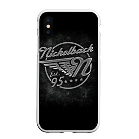 Чехол для iPhone XS Max матовый с принтом Nickelback в Екатеринбурге, Силикон | Область печати: задняя сторона чехла, без боковых панелей | dark horse | feed the machine | nickelback | no fixed adress | группы | метал | музыка | никлбэк | рок | хард рок | чед крюгер