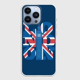 Чехол для iPhone 13 Pro с принтом London в Екатеринбурге,  |  | city | england | flag | london | symbol | tow | uk | англия | башня | биг бен | великобритания | город | городской | графика | жёлтое | закат | иллюстрация | искусство | лондон | мода | молодёжная | небо | рисунок | символ