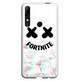 Чехол для Honor P Smart Z с принтом FORTNITE x MARSHMELLO в Екатеринбурге, Силикон | Область печати: задняя сторона чехла, без боковых панелей | 2019 | dj | fortnite | game | glitch | marshmello | usa | америка | глитч | игра | клубная музыка | маршмелло | музыка | музыкант | ф | фортнайт