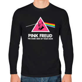 Мужской лонгслив хлопок с принтом Pink Freud в Екатеринбурге, 100% хлопок |  | pink freud | sigmund freud | зигмунд фрейд | фрейд