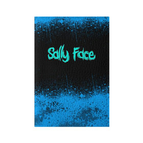 Обложка для паспорта матовая кожа с принтом Sally Face (19) в Екатеринбурге, натуральная матовая кожа | размер 19,3 х 13,7 см; прозрачные пластиковые крепления | face | fisher | larry johnson | mask | sally | sally face | sally fisher | демоны | духи | маска | призраки | салли | салли фейс | салли фишер | фейс