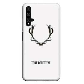 Чехол для Honor 20 с принтом True Detective в Екатеринбурге, Силикон | Область печати: задняя сторона чехла, без боковых панелей | Тематика изображения на принте: carcosa | true detective | каркоса | криминал | мистика | настоящий детектив | раст коул | религия | ритуал | рога | символ | эзотерика