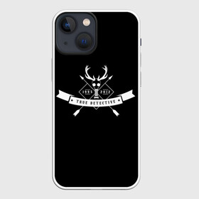 Чехол для iPhone 13 mini с принтом True Detective в Екатеринбурге,  |  | carcosa | true detective | каркоса | криминал | мистика | настоящий детектив | раст коул | религия | ритуал | рога | символ | эзотерика