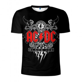 Мужская футболка 3D спортивная с принтом AC/DC в Екатеринбурге, 100% полиэстер с улучшенными характеристиками | приталенный силуэт, круглая горловина, широкие плечи, сужается к линии бедра | ac dc | acdc | группы | метал | музыка | рок | хард рок | эйси диси | эйсидиси
