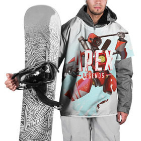 Накидка на куртку 3D с принтом Apex Legends - Pathfinder в Екатеринбурге, 100% полиэстер |  | apex | apexlegends | battle | fall | legends | pathfinder | royale | titan | titanfall | апекс | битва | игра | игры | королевская | легенд | легендс | легенды | лого | меха | мехи | роботы | символ | титанфол