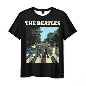 Мужская футболка 3D с принтом The Beatles в Екатеринбурге, 100% полиэфир | прямой крой, круглый вырез горловины, длина до линии бедер | Тематика изображения на принте: beatles | the beatles | битлз | битлс | битлы | группы | джон леннон | джордж харрисон | легенды | музыка | пол маккартни | ринго старр | рок