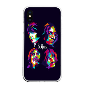 Чехол для iPhone XS Max матовый с принтом The Beatles в Екатеринбурге, Силикон | Область печати: задняя сторона чехла, без боковых панелей | beatles | the beatles | битлз | битлс | битлы | группы | джон леннон | джордж харрисон | легенды | музыка | пол маккартни | ринго старр | рок