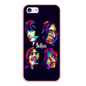 Чехол для iPhone 5/5S матовый с принтом The Beatles в Екатеринбурге, Силикон | Область печати: задняя сторона чехла, без боковых панелей | beatles | the beatles | битлз | битлс | битлы | группы | джон леннон | джордж харрисон | легенды | музыка | пол маккартни | ринго старр | рок