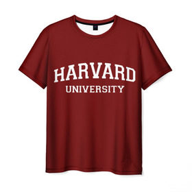 Мужская футболка 3D с принтом Harvard University_девиз в Екатеринбурге, 100% полиэфир | прямой крой, круглый вырез горловины, длина до линии бедер | harvard university | usa | америка | вуз | гарвард | колледж | образование | студенты | сша | университет | школа