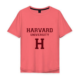 Мужская футболка хлопок Oversize с принтом Harvard University_девиз в Екатеринбурге, 100% хлопок | свободный крой, круглый ворот, “спинка” длиннее передней части | harvard university | usa | америка | вуз | гарвард | колледж | образование | студенты | сша | университет | школа