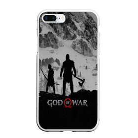 Чехол для iPhone 7Plus/8 Plus матовый с принтом GOD of WAR в Екатеринбурге, Силикон | Область печати: задняя сторона чехла, без боковых панелей | god of war | god of war 2 | god of war ii | бог войны | война богов | колосс родосский | кратос | крик