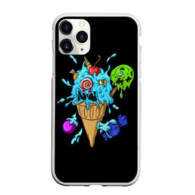 Чехол для iPhone 11 Pro матовый с принтом Мороженое Монстр в Екатеринбурге, Силикон |  | candy | ice cream | marshmallow | monster | monsters | oreo | sweets | zombie | зомби | леденец | леденцы | маршмеллоу | монстр | монстры | мороженое | орео | сладости