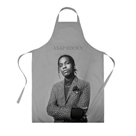 Фартук 3D с принтом A$AP ROCKY в Екатеринбурге, 100% полиэстер | общий размер — 65 х 85 см, ширина нагрудника — 26 см, горловина — 53 см, длина завязок — 54 см, общий обхват в поясе — 173 см. Принт на завязках и на горловине наносится с двух сторон, на основной части фартука — только с внешней стороны | aap | asap | mob | rap | rocky | testing | альбом | американский | асап | банда | моб | раким | реп | роки | рэп | рэпер | тестинг | эйсап | эсап