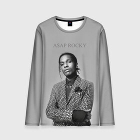 Мужской лонгслив 3D с принтом A$AP ROCKY в Екатеринбурге, 100% полиэстер | длинные рукава, круглый вырез горловины, полуприлегающий силуэт | aap | asap | mob | rap | rocky | testing | альбом | американский | асап | банда | моб | раким | реп | роки | рэп | рэпер | тестинг | эйсап | эсап