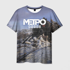 Мужская футболка 3D с принтом Исход в Екатеринбурге, 100% полиэфир | прямой крой, круглый вырез горловины, длина до линии бедер | exodus | metro | stalker | артем | исход | метро | сталкер | эксодус