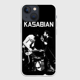 Чехол для iPhone 13 mini с принтом Kasabian в Екатеринбурге,  |  | Тематика изображения на принте: kasabian | группы | касабиан | касейбиан | крис эдвардс | музыка | рок | рок группы | серджио пиццорно | том мейган